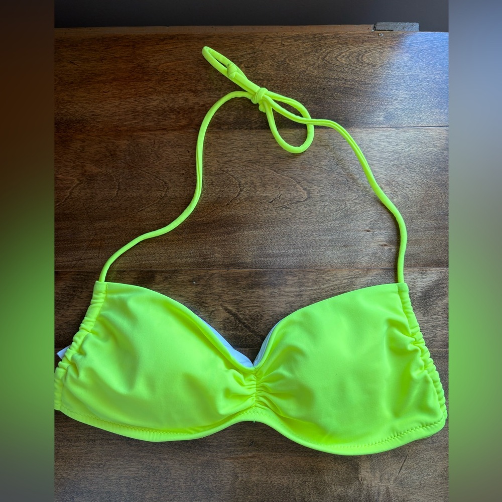 Victoria's Secret Neon Yellow Bikini Top